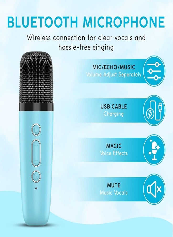 Kidology Rechargeable Mini Karaoke with Mic for Boys & Girls Age 0-3 Years, Wireless Portable Bluetooth Speaker with Microphone, LED Lights, Kids Singing Toys, Birthday, Home Party (Random Color) - Image 5